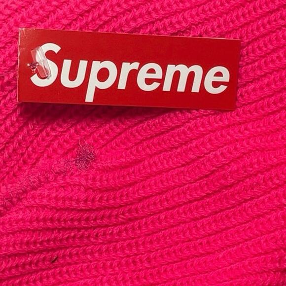 New Supreme Loose Gauge Beanie Hot Pink main image 2